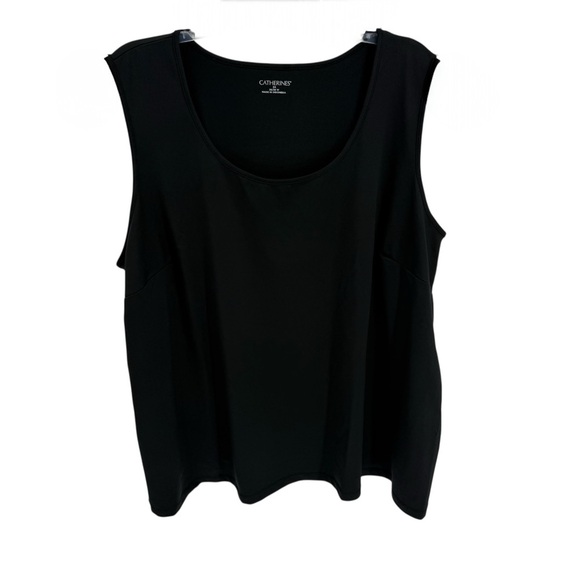 Catherines Lot Of 2 Tank Tops Size 3X Purple Black Sleeveless Pullover Women’s - Picture 4 of 7